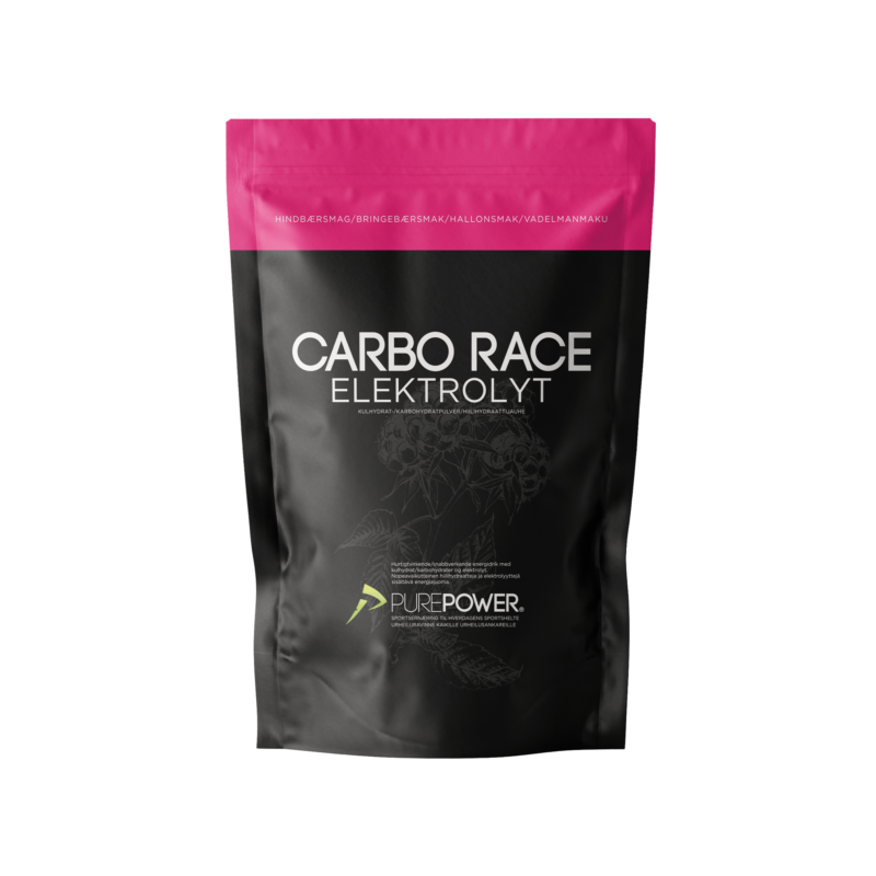 Carbo Race Elektrolyt Hindbær - 1 kg