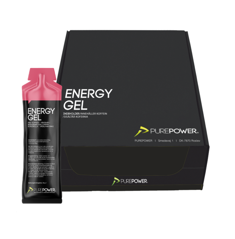 Energy gel koffein - Hindbærsmag - 20 stk.