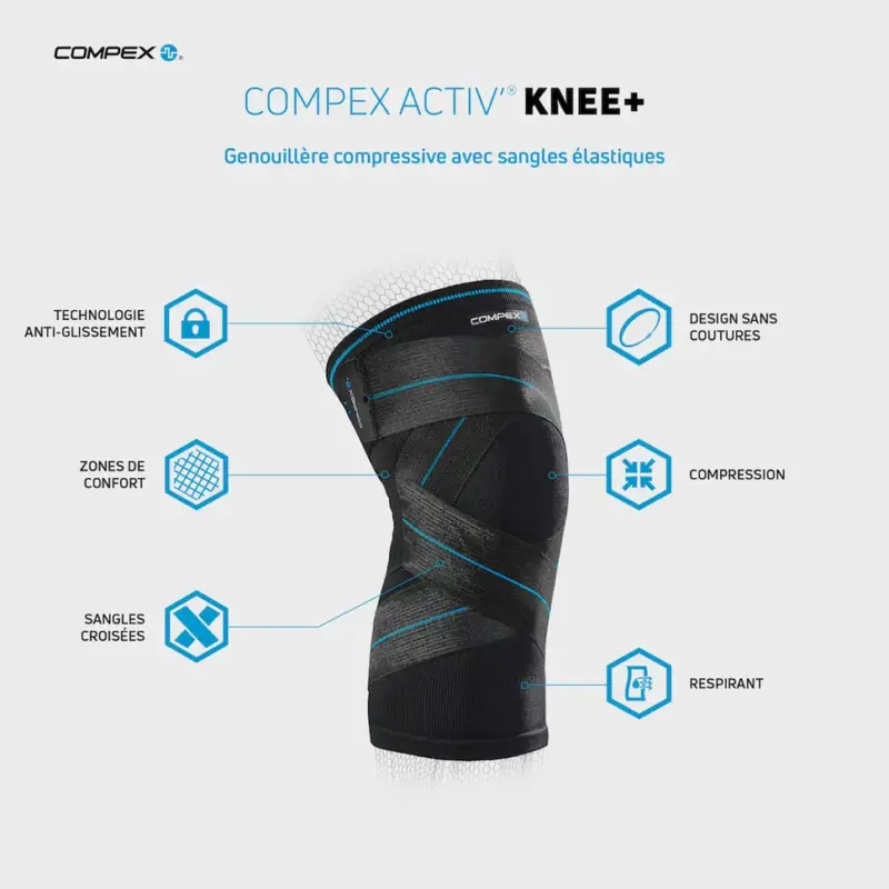 Compex Active+ knæbandage - Image 3