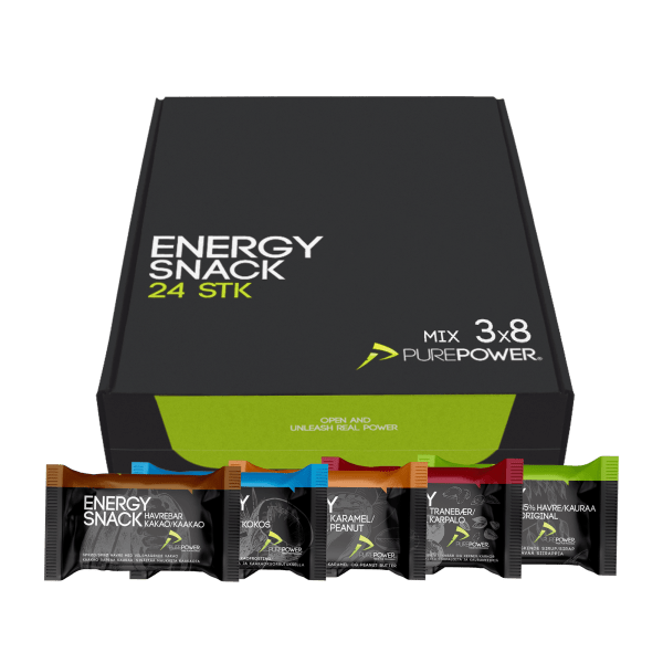 Pure Power Energy Snack - prøvepakke - 12 stk.
