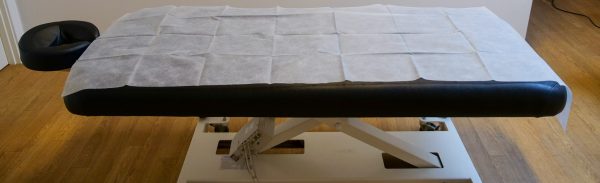 Engangsovertrekk til massasjebord
