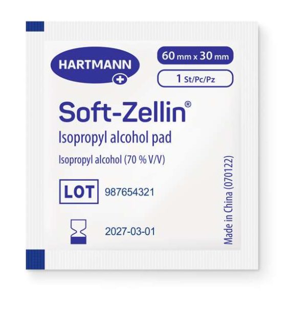 Hartmann Alkohol Wipes – 100 stk. (30x60 mm) - Billede 2