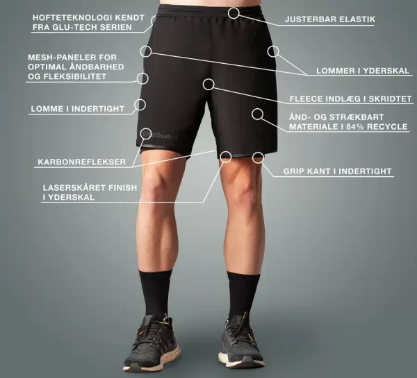 GLU-TECH 2i1 SHORTS (Herre) - Billede 5